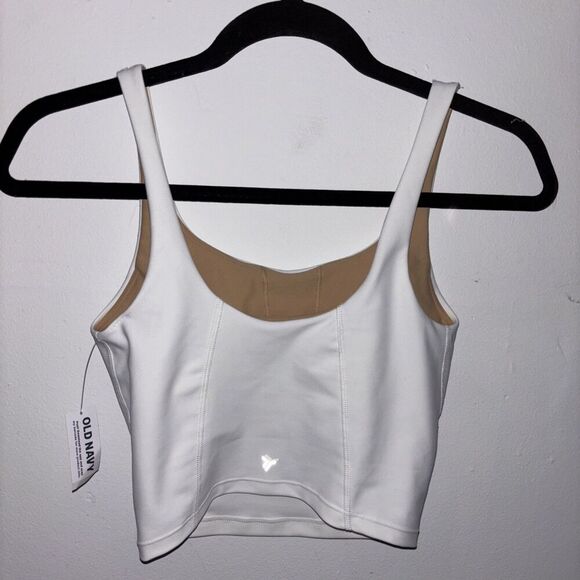 Old Navy Women’s Light Support PowerSoft Go Dry Longline Sports Bra White XS NWT - Picture 6 of 15